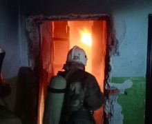 Пожар в Кушве. И вновь в заброшенном здании.