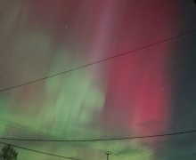 Северное сияние наблюдали жители Свердловской области