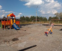 В поселке Восток начали строить детскую площадку