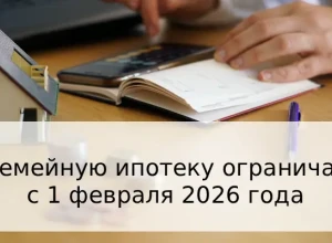 С 1 февраля 2026 года вступают в силу новые ограничения по семейной ипотеке