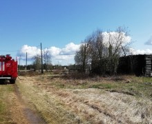 Пожар в деревне Кедровка, погиб человек