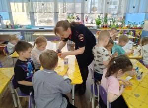 В детском саду прошел мастер-класс по безопасности!