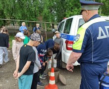 В лагере дневного пребывания прошла встреча с инспектором Госавтоинспекции