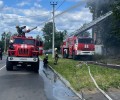 Тушение пожара в Кушве осуществляли три пожарных подразделения