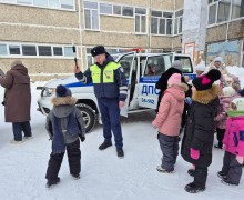 Сотрудники Госавтоинспекции провели урок безопасности для дошколят