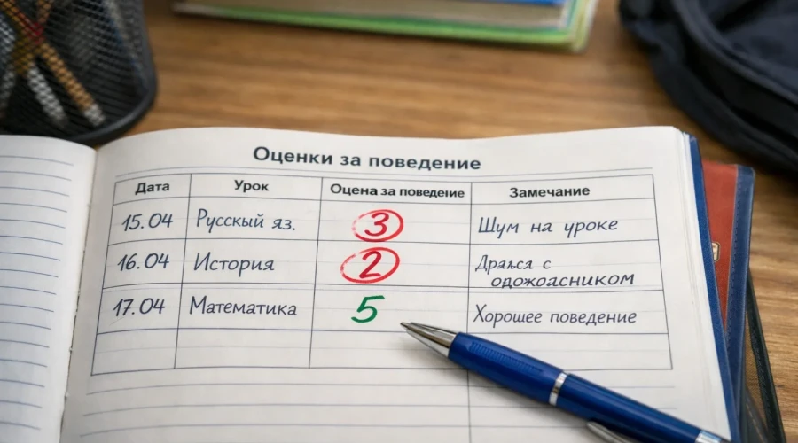 В 10 свердловских школах введут тестовые оценки за поведение