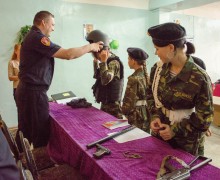 Росгвардейцы поздравили курсантов «Беркута-Спасателя» с наступающим праздником