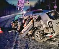На трассе столкнулись Renault Duster, грузовой фургон, «Газель» и автобус НЕФАЗ