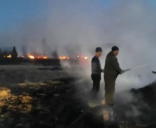 В деревне Кедровка произошел крупный пожар 