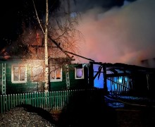 В дачном кооперативе Кушвы было огнено