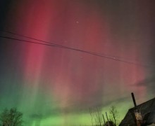 Северное сияние наблюдали жители Свердловской области