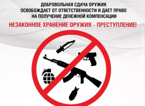 Добровольная сдача оружия и боеприпасов к нему.