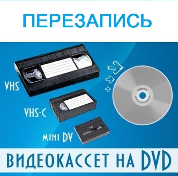 Перезапись (оцифровка) аудио- видекассет , слайдов, негативов
